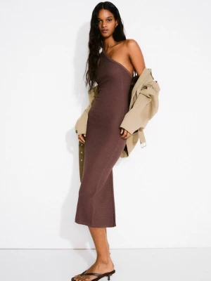 Foto van product Gebreide jurk Bershka donkerbruin