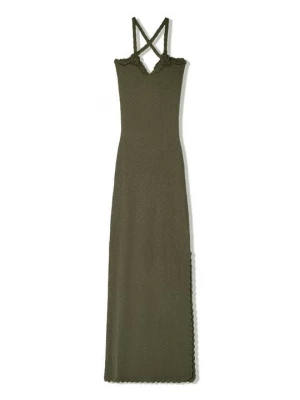 Foto van product Gebreide jurk Bershka kaki