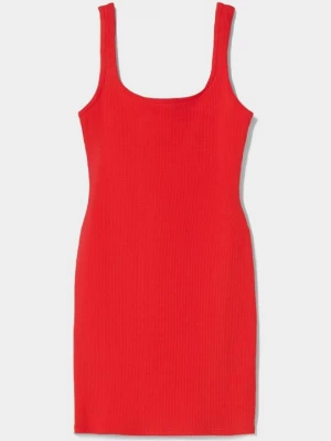 Foto van product Gebreide jurk Bershka rood