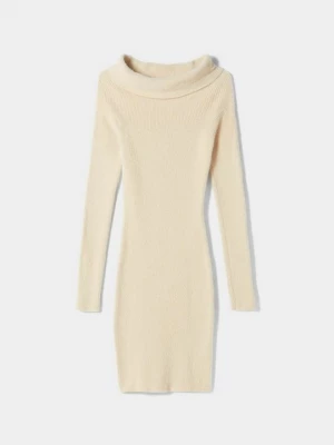 Foto van product Gebreide jurk Bershka zandkleur