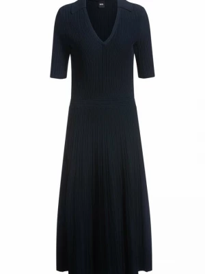 Foto van product Gebreide jurk Boss donkerblauw