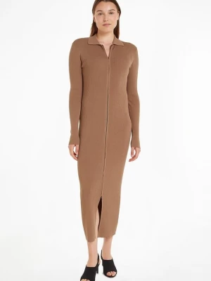 Foto van product Gebreide jurk Calvin Klein bruin