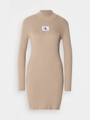 Foto van product Gebreide jurk Calvin Klein Jeans zandkleur