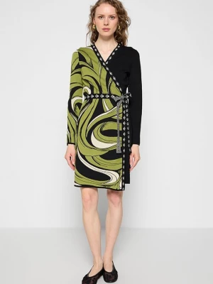 Foto van product Gebreide jurk Diane Von Furstenberg olijfgroen