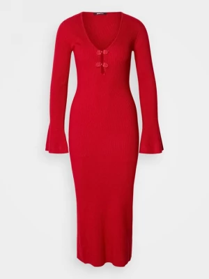 Foto van product Gebreide jurk Gina Tricot donkerrood