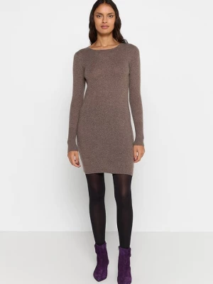 Foto van product Gebreide jurk Just Cashmere bruin