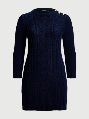 Foto van product Gebreide jurk Lauren Ralph Lauren donkerblauw