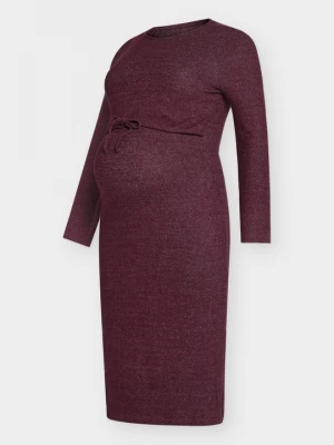 Foto van product Gebreide jurk Mamalicious bordeauxrood