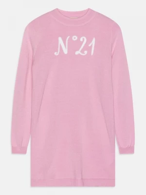 Foto van product Gebreide jurk N°21 donkerroze