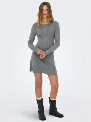 Foto van product Gebreide jurk Only grijs gemêleerd