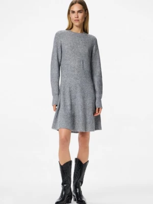 Foto van product Gebreide jurk Pieces grijs gemêleerd