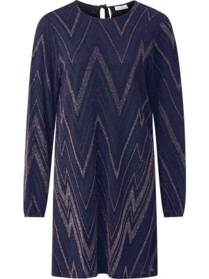 Foto van product Gebreide jurk Rich & Royal blauw