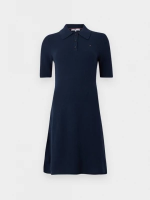 Foto van product Gebreide jurk Tommy Hilfiger donkerblauw