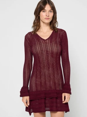 Foto van product Gebreide jurk TWINSET bordeauxrood