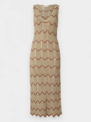 Foto van product Gebreide jurk TWINSET goudkleurig