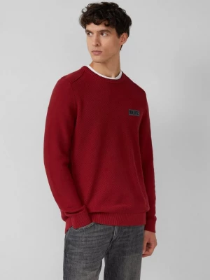 Foto van product Gebreide katoenen trui met textuur s.Oliver rood