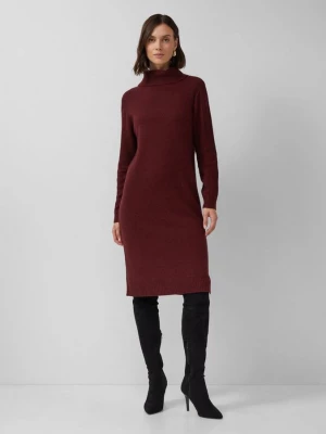 Foto van product Gebreide midi-jurk met col en ajour details s.Oliver rood
