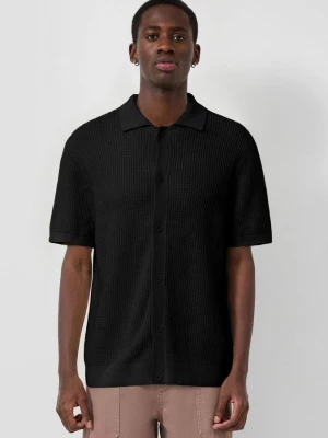 Foto van product Gebreide polo QS zwart
