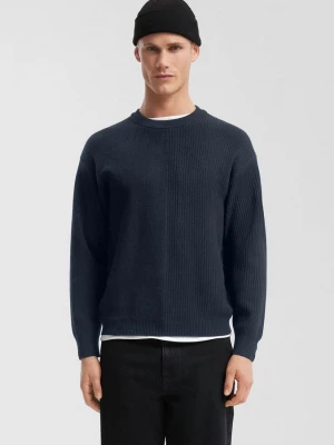 Foto van product Gebreide trui met laagjes QS blauw