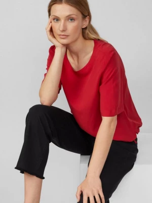 Foto van product Gedessineerde overhemdblouse met verstelbare zoom s.Oliver rood