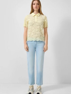 Foto van product Geknipte jeans CATIE / Slim Fit / Mid Rise / Relaxed Rechte Pijp QS blauw