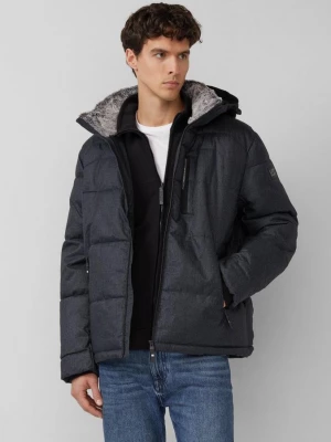 Foto van product Gemêleerd pufferjack met afneembare binnenkraag van imitatiebont s.Oliver blauw