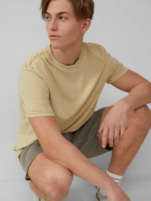 Foto van product Gemêleerd T-shirt met laagjesdetail op de kraag QS olijfgroen