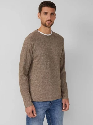 Foto van product Gemêleerde top met lange mouwen van puur katoen met raglanmouwen s.Oliver bruin