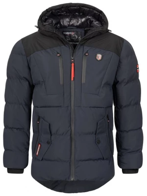 Foto van product Geo Norway Winterjas navy / bloedrood / zwart / wit