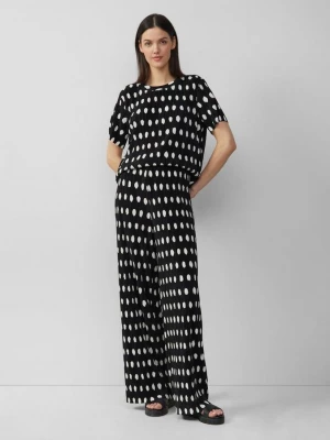 Foto van product Geplisseerd broek met wijde pijpen en relaxed fit s.Oliver zwart