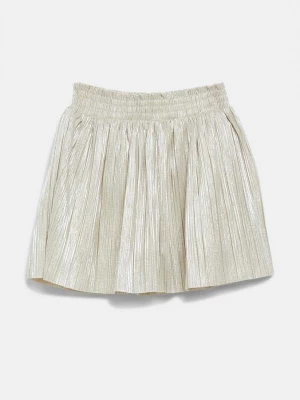 Foto van product Geplisseerde rok met zilvereffect en ingebouwde short s.Oliver beżowy