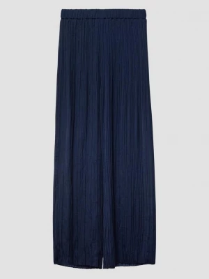 Foto van product Geplooide broek met wijde pijpen en elastische tailleband s.Oliver blauw