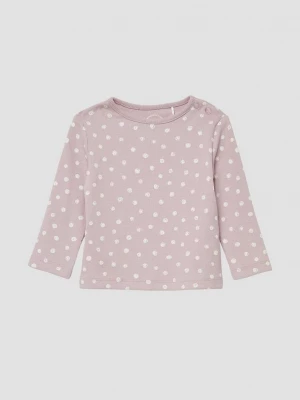 Foto van product Geribd shirt met lange mouwen en all-over print s.Oliver roze