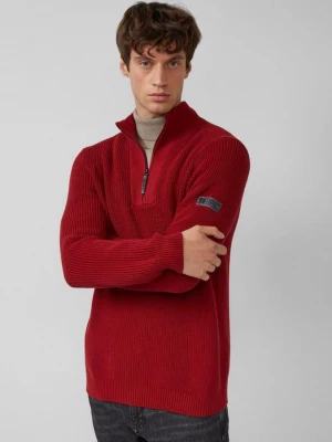 Foto van product Geribde katoenen trui met troyerkraag s.Oliver rood