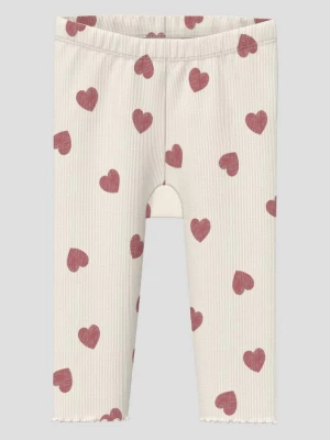 Foto van product Geribde legging met rolzoom s.Oliver crème