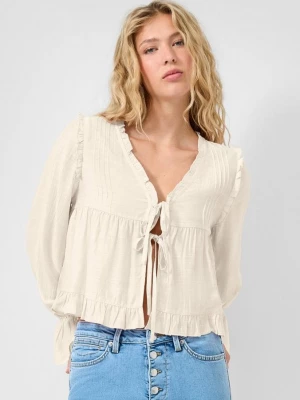 Foto van product Geruffelde blouse QS crème