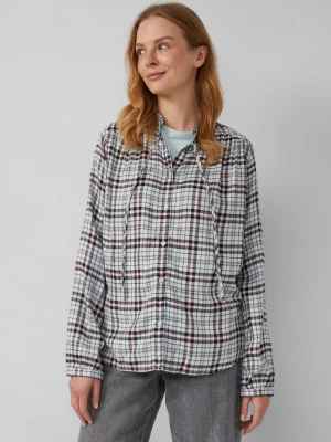 Foto van product Geruite overhemdblouse in een ontspannen pasvorm met een volantkraag s.Oliver