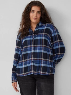 Foto van product Geruite overhemdblouse met rimpels aan de achterkant s.Oliver blauw