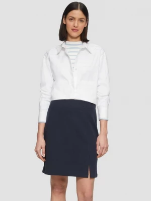 Foto van product Geruwde jersey rok met split s.Oliver blauw