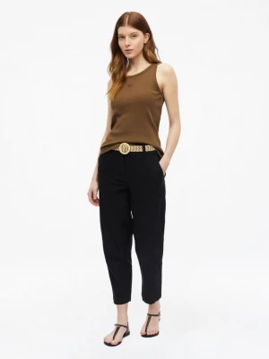 Foto van product Gesneden chino's met riem s.Oliver zwart