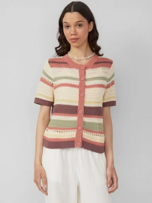 Foto van product gestreept vest met 1 / 2 mouw QS