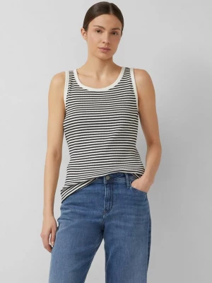 Foto van product Gestreepte geribde top in slim fit s.Oliver niebieski