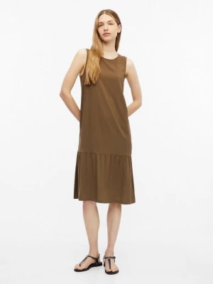 Foto van product Gestreepte jurk van viscose s.Oliver bruin