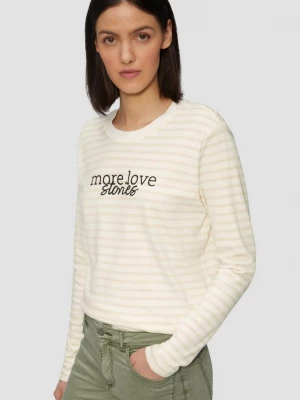 Foto van product Gestreepte longsleeve in een relaxed fit met artwork s.Oliver