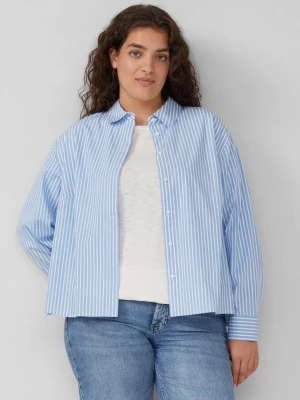 Foto van product Gestreepte popeline blouse in een boxy pasvorm s.Oliver blauw
