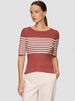 Foto van product Gestreepte slim-fit trui met korte mouwen s.Oliver roze
