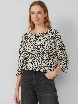 Foto van product Gestructureerd shirt met 3 / 4 vleermuismouwen en all-over print s.Oliver