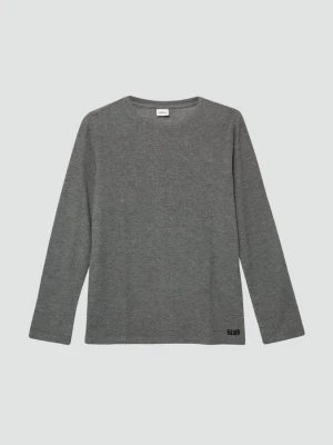 Foto van product Gestructureerd shirt van jersey met lange mouwen en klein borduursel s.Oliver grijs