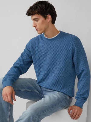 Foto van product Gestructureerd sweatshirt met ronde hals s.Oliver blauw
