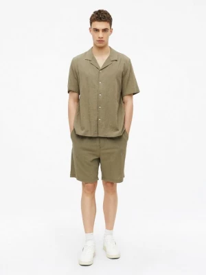 Foto van product Gestructureerde bermuda Detroit / Relaxed Fit / Mid Rise s.Oliver olijfgroen